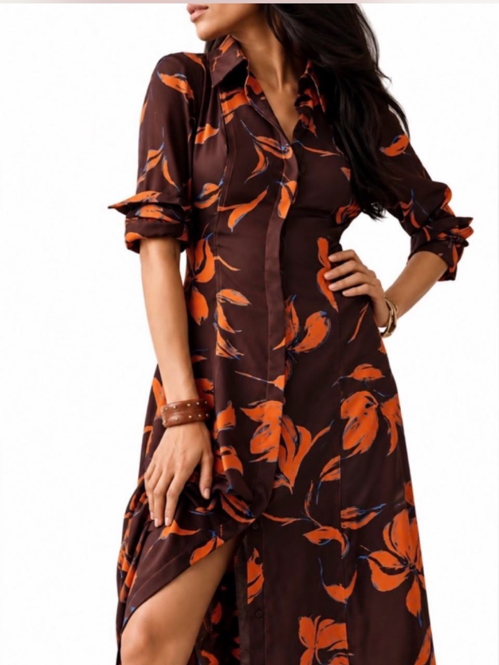 NWT Anthropologie x Exquise Floral Button-Front Maxi Dress XL